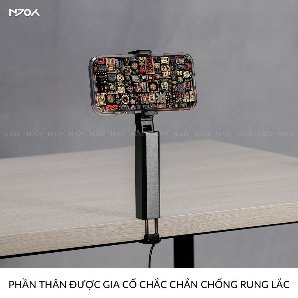 Giá Đỡ Kẹp Điện Thoại Boneruy E02 Siêu Nhỏ Gập Gọn Hợp Kim Nhôm Cao Cấp