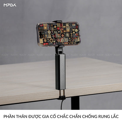Giá Đỡ Kẹp Điện Thoại Boneruy E02 Siêu Nhỏ Gập Gọn Hợp Kim Nhôm Cao Cấp