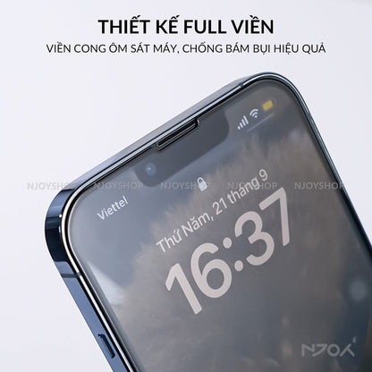 Kính Cường Lực Chống Vân Tay Cho iPhone 17 Pro Max 16 15 14 13 12 11 XsMax