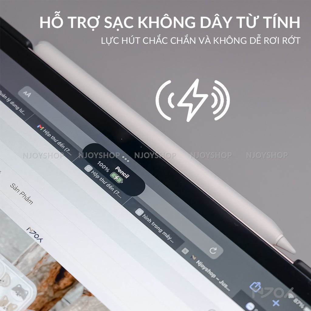 Vỏ Bao Ốp Silicon Siêu Mỏng Ahastyle Hỗ Trợ Sạc Không Dây Từ Tính Cho Bút Cảm Ứng Apple Pencil 2