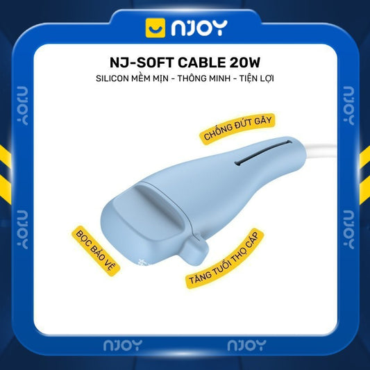 Vỏ Bọc Silicon Bảo Vệ Cáp Sạc Điện Thoại Chống Đứt Gãy Njoyshop
