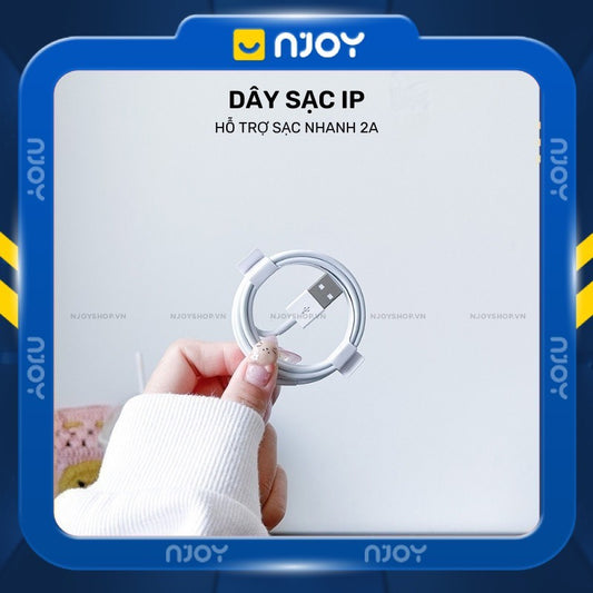Dây Sạc Njoyshop Chân Cắm Usb to Lightning 2.4A Độ Dài 1m