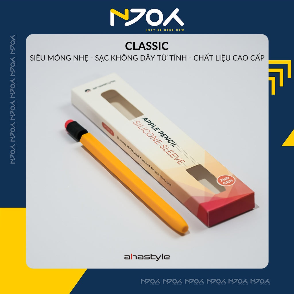 Vỏ Bao Ốp Silicon Ahastyle Classic Chống Trơn Trượt Cho Bút Cảm Ứng Apple Pencil 1 Apple Pencil 2