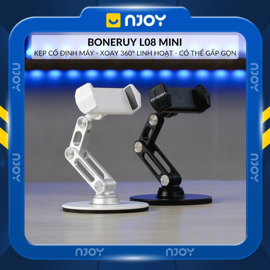 Giá Đỡ Để Bàn Boneruy Chất Liệu Nhôm Chắc Chắn Đế Chống Trượt Cho Điện Thoại iPhone Samsung Oppo