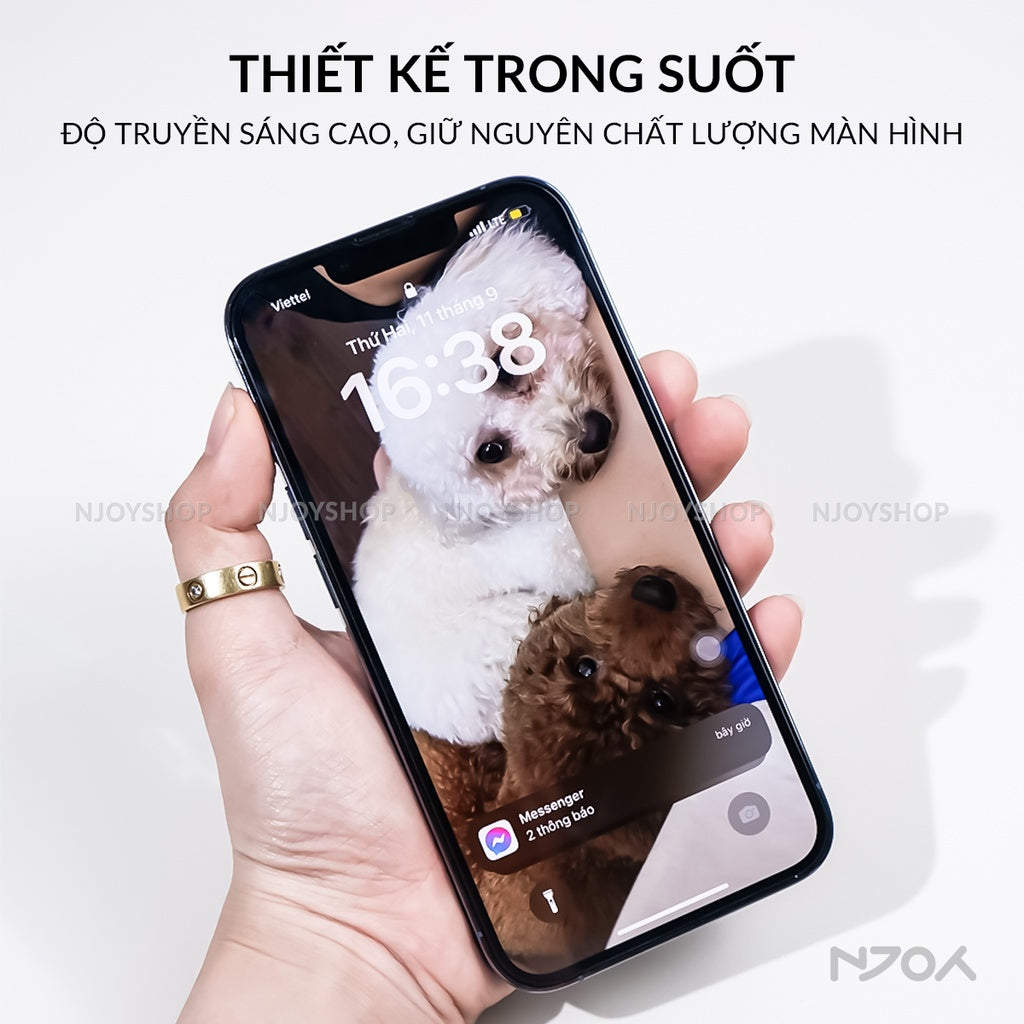 Kính Cường Lực Trong Suốt 10D Cho iPhone 17 Pro Max 16 15 14 13 12 11