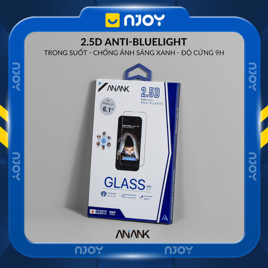 Kính Cường Lực Anank Chống Ánh Sáng Xanh 2.5D Cho iPhone 16 Pro Max 15 14 13 12