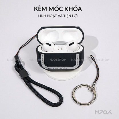 Ốp Nhung Ahastyle Hỗ Trợ Magsafe Viền Kim Loại Kèm Móc Khóa Cho AirPods Pro 2