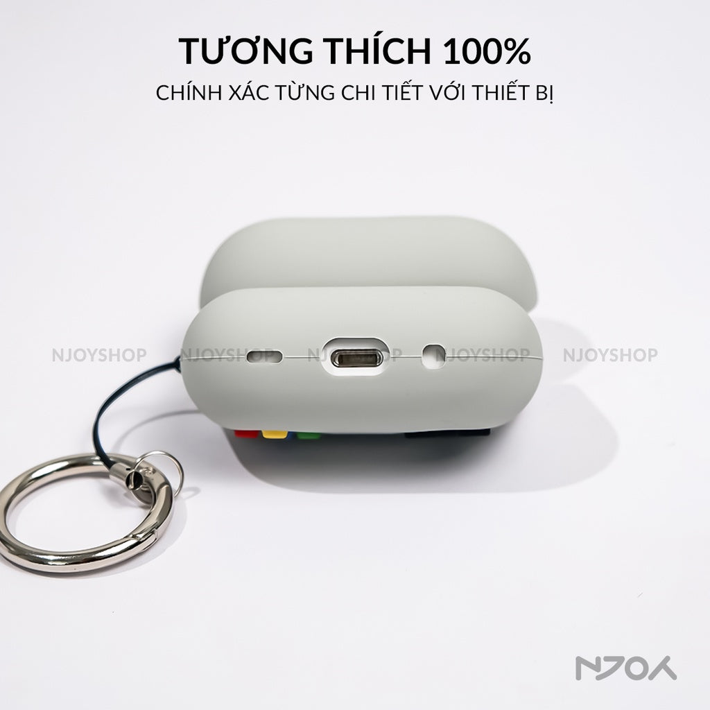 Ốp Silicon Máy Chơi Game Ahastyle Chất Liệu Silicon Kèm Móc Khóa Cho AirPods Pro 2 3 Airpods 4