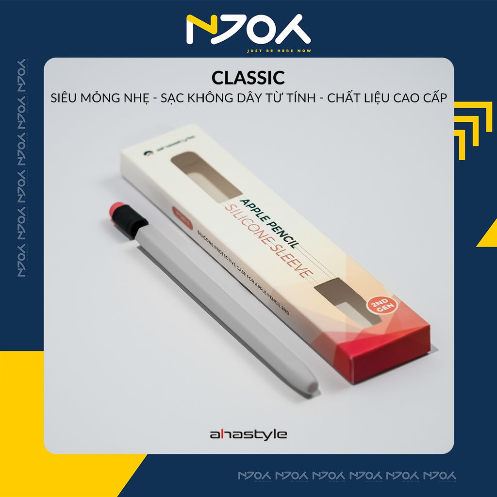 Vỏ Bao Ốp Silicon Ahastyle Classic Chống Trơn Trượt Cho Bút Cảm Ứng Apple Pencil 1 Apple Pencil 2