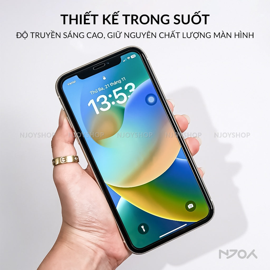 Kính Cường Lực REMAX Trong Suốt Không Viền Cho iPhone 11 12 13 14 15 16 17 18 Pro Max