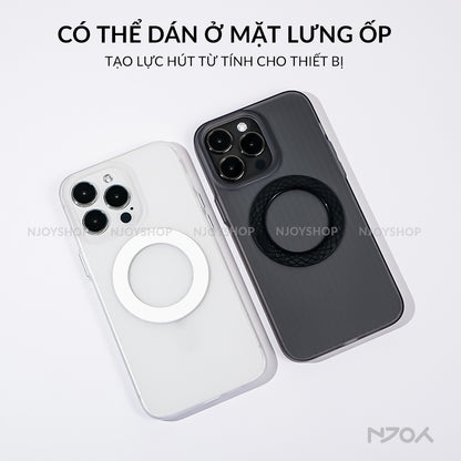 Miếng Dán Hỗ Trợ Sạc Không Dây Magsafe Từ Tính Cho Điện Thoại iPhone Samsung Njoyshop