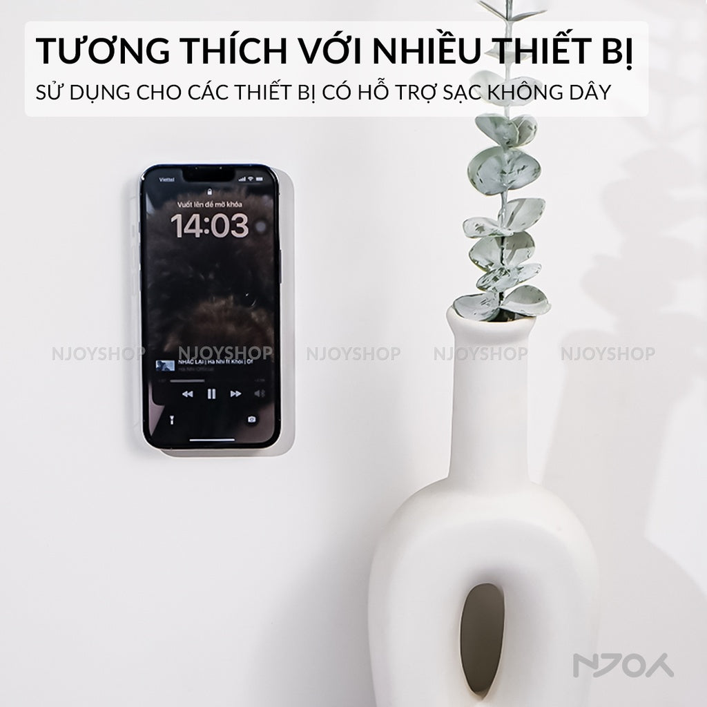 Giá Đỡ Điện Thoại Magsafe Dán Tường Tiện Lợi Cho Điện Thoại iPhone Samsung Xiaomi Huawei