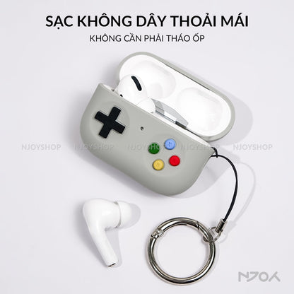 Ốp Silicon Máy Chơi Game Ahastyle Chất Liệu Silicon Kèm Móc Khóa Cho AirPods Pro 2 3 Airpods 4