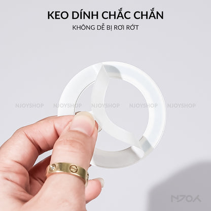 Miếng Dán Hỗ Trợ Sạc Không Dây Magsafe Từ Tính Cho Điện Thoại iPhone Samsung Njoyshop