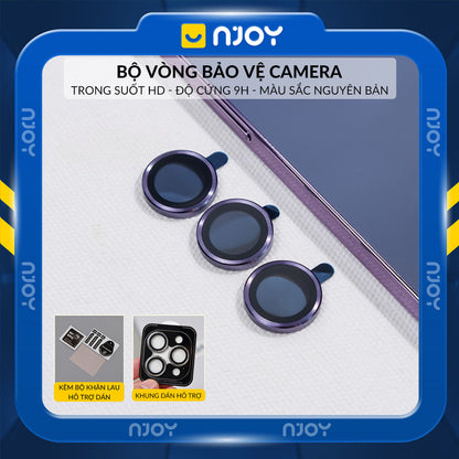 Cường Lực Camera Màu Nguyên Bản 9H Chống Trầy Cho Điện Thoại iPhone 17 Pro Max 16 15 14 13 12 11