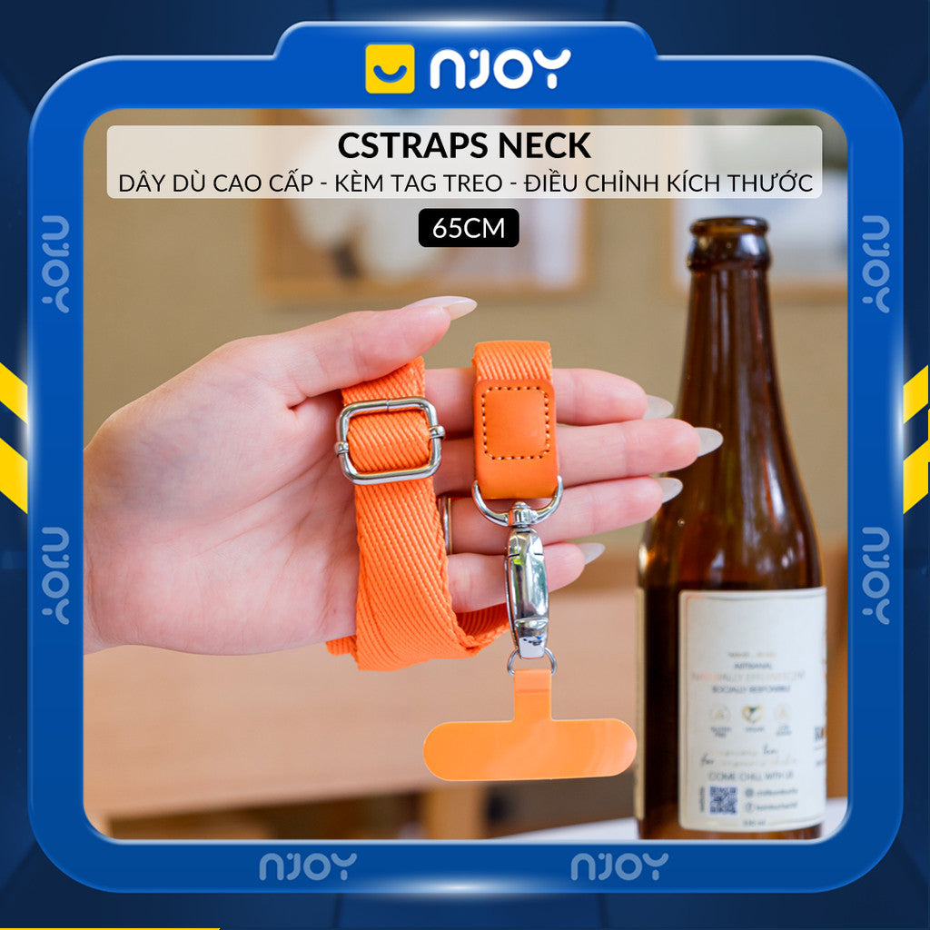 Dây Đeo Điện Thoại Chống Rơi Rớt Thất Lạc Dài 65cm Điều Chỉnh Kích Thước Canvas