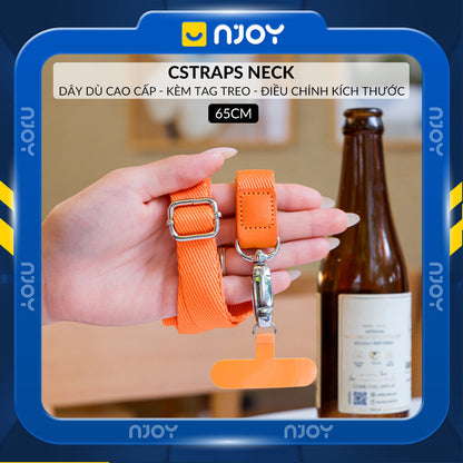 Dây Đeo Điện Thoại Chống Rơi Rớt Thất Lạc Dài 65cm Điều Chỉnh Kích Thước Canvas