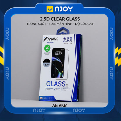 Kính Cường Lực Anank Trong Suốt 2.5D Cho iPhone 17 Pro Max 16 15 14 13 12 11