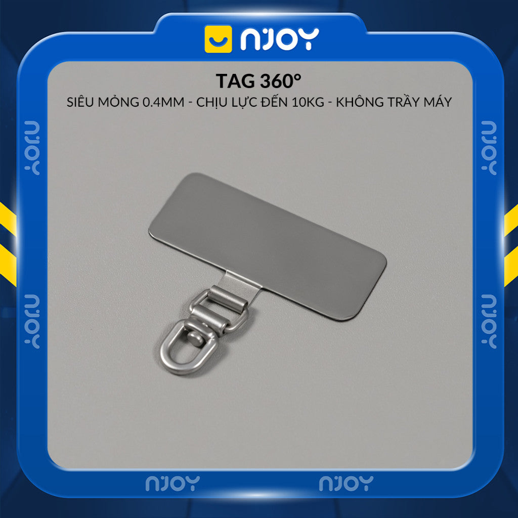 Tag Trong Suốt Hỗ Trợ Gắn Cho Dây Đeo Điện Thoại Không Cần Dán