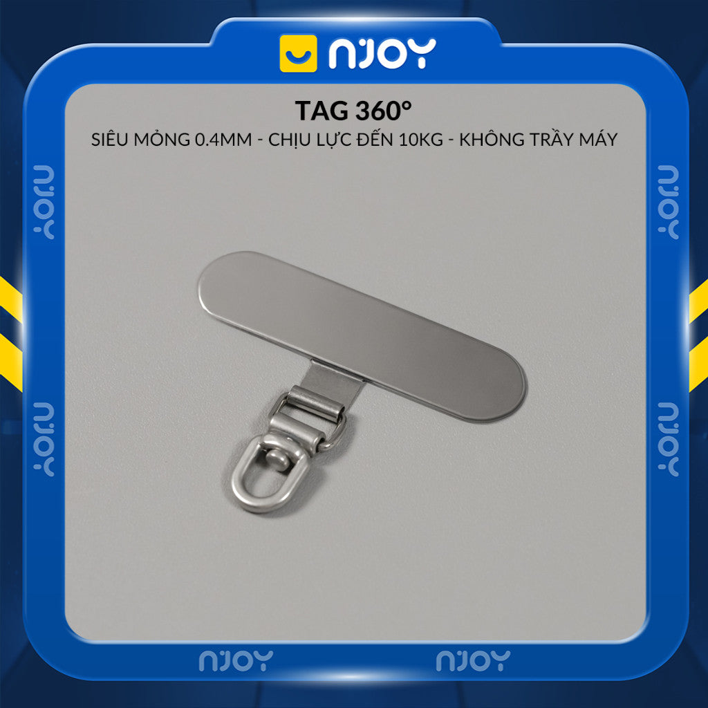 Tag Trong Suốt Hỗ Trợ Gắn Cho Dây Đeo Điện Thoại Không Cần Dán