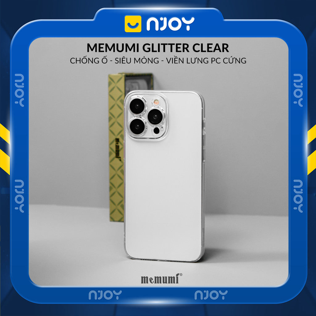 Ốp Trong Suốt Cứng Siêu Mỏng Memumi Bảo Vệ Camera Cho iPhone 17 Pro Max 16 15 14 13 12 11