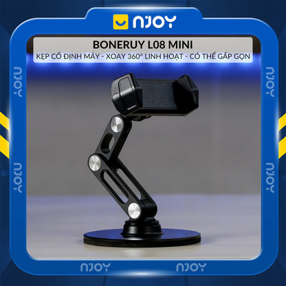 Giá Đỡ Để Bàn Boneruy Chất Liệu Nhôm Chắc Chắn Đế Chống Trượt Cho Điện Thoại iPhone Samsung Oppo