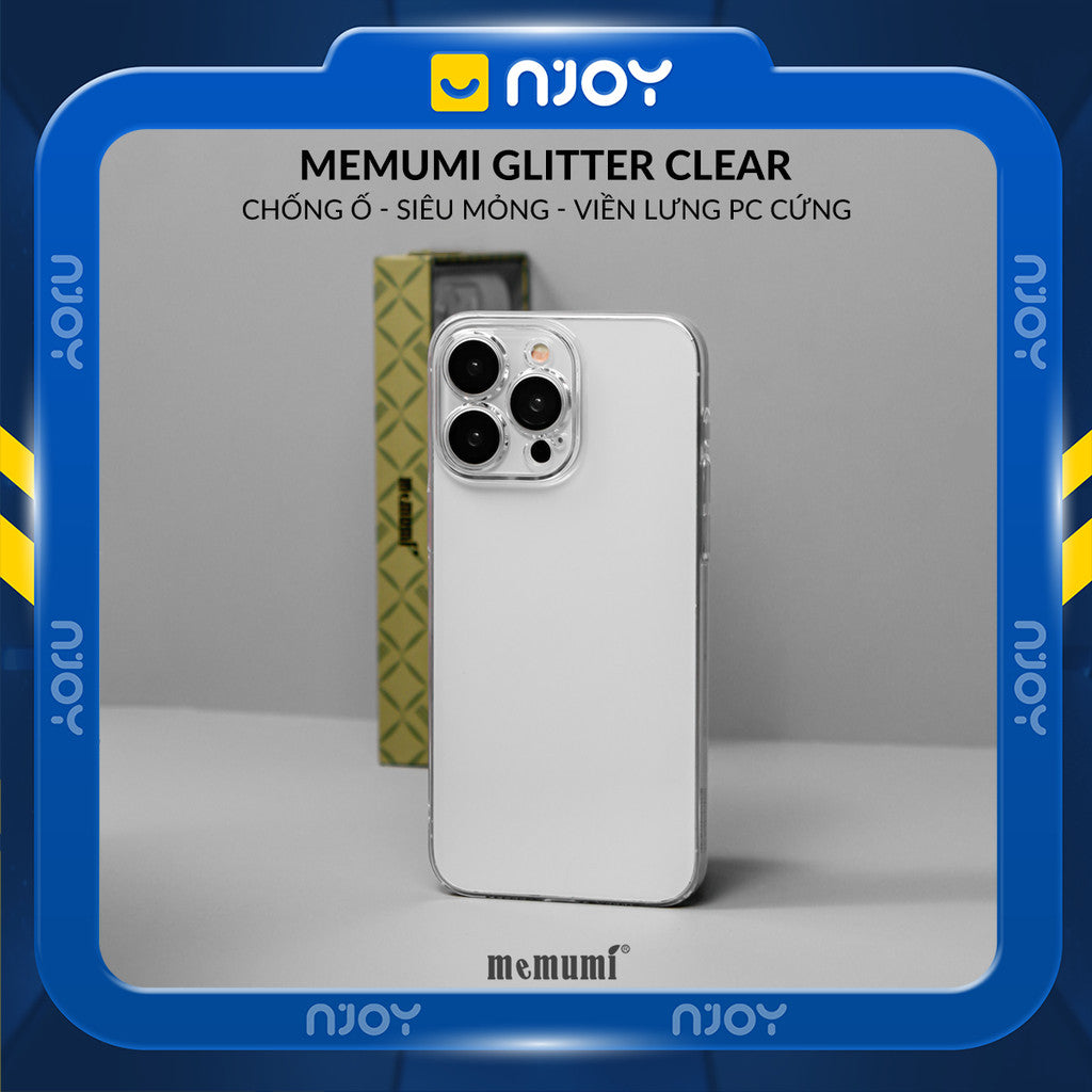 Ốp Trong Suốt Cứng Siêu Mỏng Memumi Chống Ố Vàng Cho Điện Thoại iPhone 17 Pro Max 16 15 14 13 12