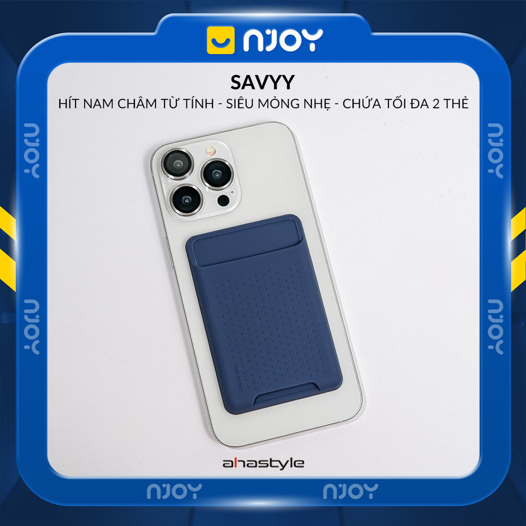 Ví Đựng Thẻ Silicon Siêu Mỏng Ahastyle Hỗ Trợ Magsafe Cho Điện Thoại iPhone 12 13 14 15 16 17 Pro Max