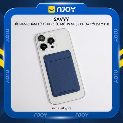 Ví Đựng Thẻ Silicon Siêu Mỏng Ahastyle Hỗ Trợ Magsafe Cho Điện Thoại iPhone 12 13 14 15 16 17 Pro Max