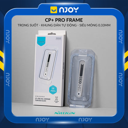 Kính Cường Lực Nillkin Trong Suốt Khung Tự Dán Không Viền Đen Cho iPhone 17 Pro Max 16 15