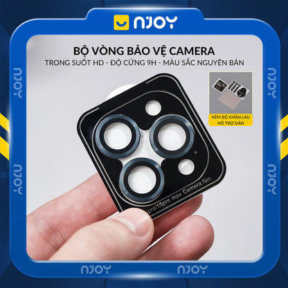 Cường Lực Camera Màu Nguyên Bản 9H Chống Trầy Cho Điện Thoại iPhone 17 Pro Max 16 15 14 13 12 11