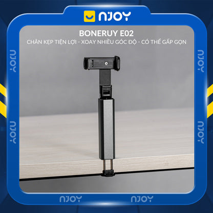 Giá Đỡ Kẹp Điện Thoại Boneruy E02 Siêu Nhỏ Gập Gọn Hợp Kim Nhôm Cao Cấp