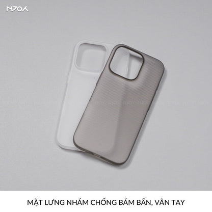 Ốp Nhám Siêu Mỏng Sọc 3D Chống Vân Tay Cho iPhone 17 Pro Max 16 15 14 13