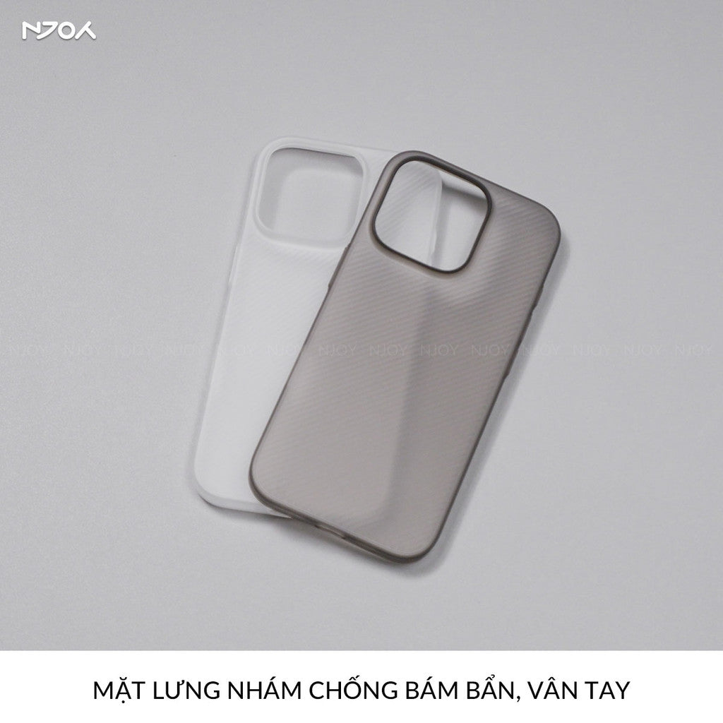 Ốp Nhám Siêu Mỏng Sọc 3D Chống Vân Tay Cho iPhone 16 Pro Max 15 14 13