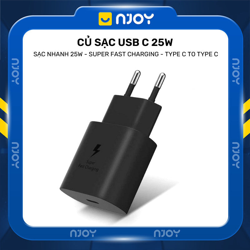 Củ Sạc Nhanh Samsung 25w Chân Cắm Type C Njoyshop