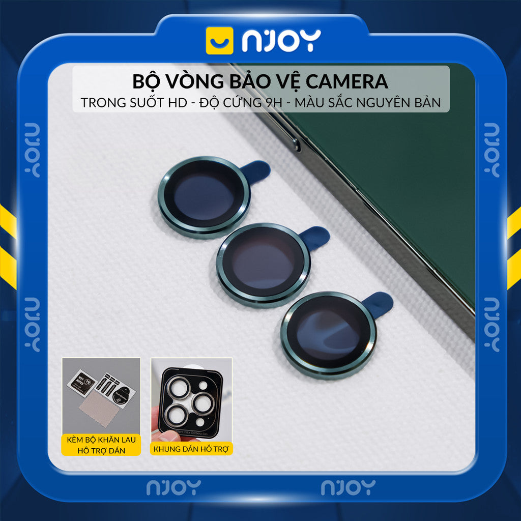 Vòng Cường Lực Camera Khung Tự Dán Nhiều Màu Cho Điện Thoại iPhone 17 Air 16 15 14 13 12 11