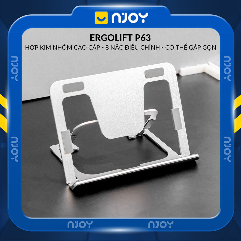 Giá Đỡ Máy Tính Bảng Để Bàn Boneruy Chất Liệu Nhôm Mỏng Nhẹ Gấp Gọn Cho Máy Tính Bảng iPad Njoyshop