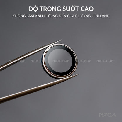 Cường Lực Camera Kuzoom AR Có Khung Dán Cho iPhone 17 Pro Max 16 15 14 13 12 11