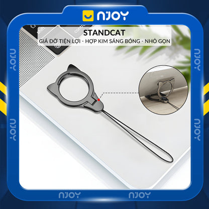 Móc Khóa Khóa Mèo Đen Tiện Dụng Chống Thất Lạc Cho Chìa Khóa Điện Thoại USB Njoyshop