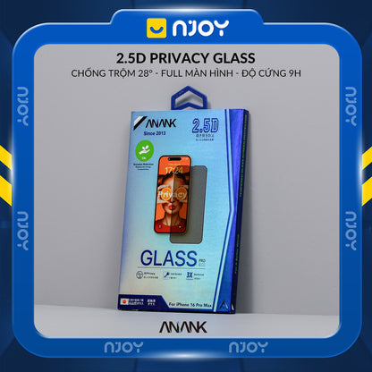 Kính Cường Lực Anank Nhám Chống Vân Tay Cho iPhone 16 Pro Max 15 14 13 12