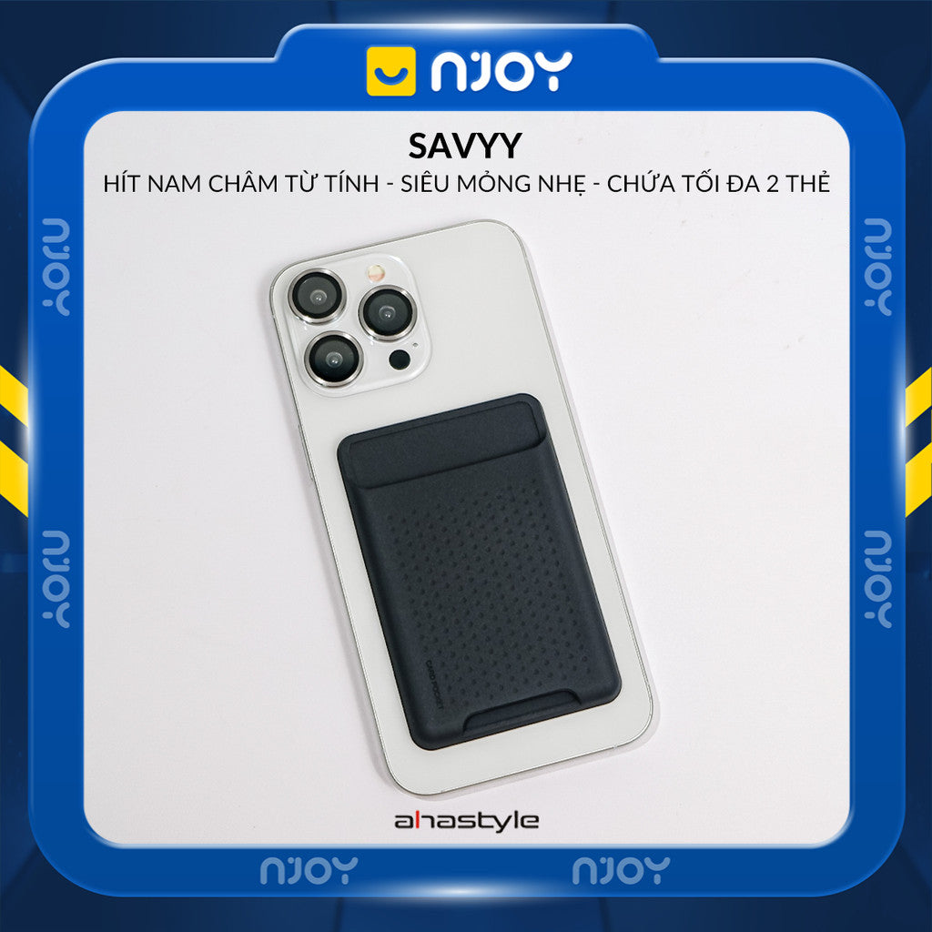 Ví Đựng Thẻ Silicon Siêu Mỏng Ahastyle Hỗ Trợ Magsafe Cho Điện Thoại iPhone 12 13 14 15 16 17 Pro Max