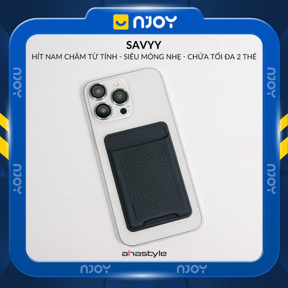 Ví Đựng Thẻ Silicon Siêu Mỏng Ahastyle Hỗ Trợ Magsafe Cho Điện Thoại iPhone 12 13 14 15 16 17 Pro Max