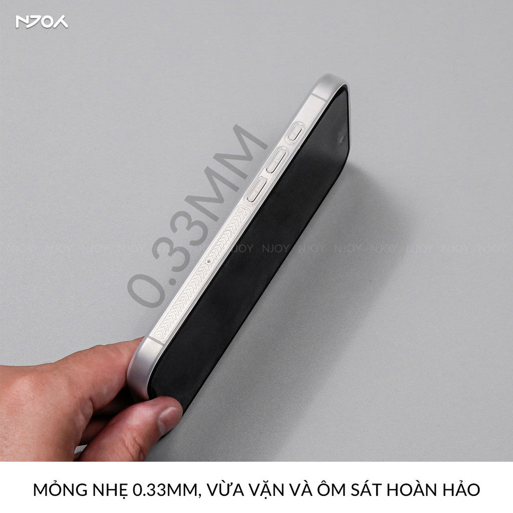 Ốp Nhám Siêu Mỏng Sọc 3D Chống Vân Tay Cho iPhone 16 Pro Max 15 14 13