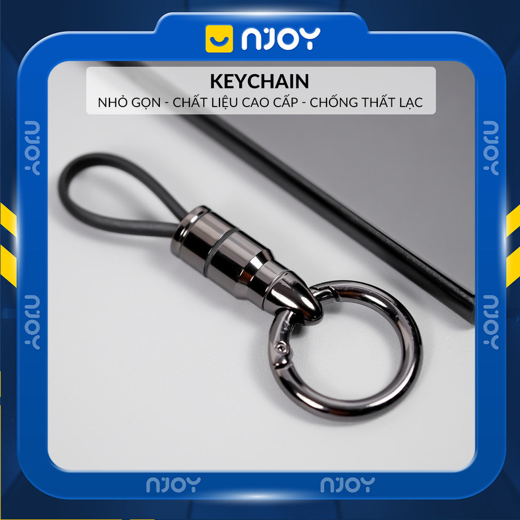 Móc Khóa Hợp Kim Kẽm Cao Cấp Chống Thất Lạc Nhỏ Gọn Tiện Lợi Cho Chìa Khóa USB Tai Nghe Airpods