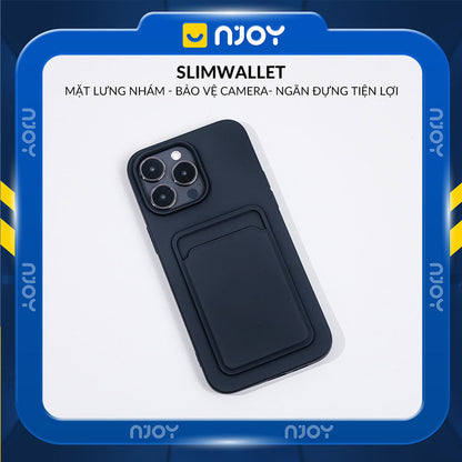 Ốp Đựng Thẻ Card Nhựa Dẻo Nhiều Màu Cho Điện Thoại iPhone 17 Pro Max 16 15 14 13 12 Njoyshop