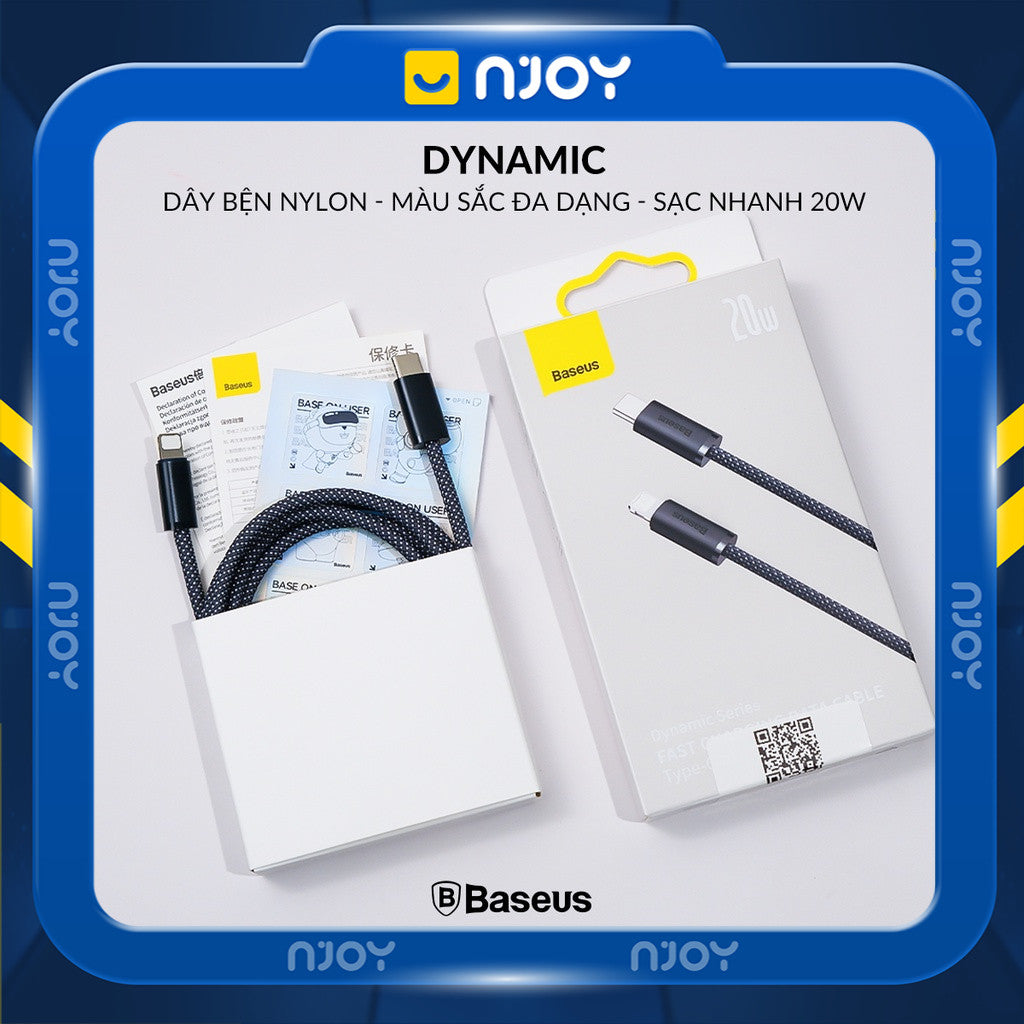 Cáp Sạc Nhanh 20W Baseus Type C to Lightning Cho iPhone 14 Pro Max 13 12 11