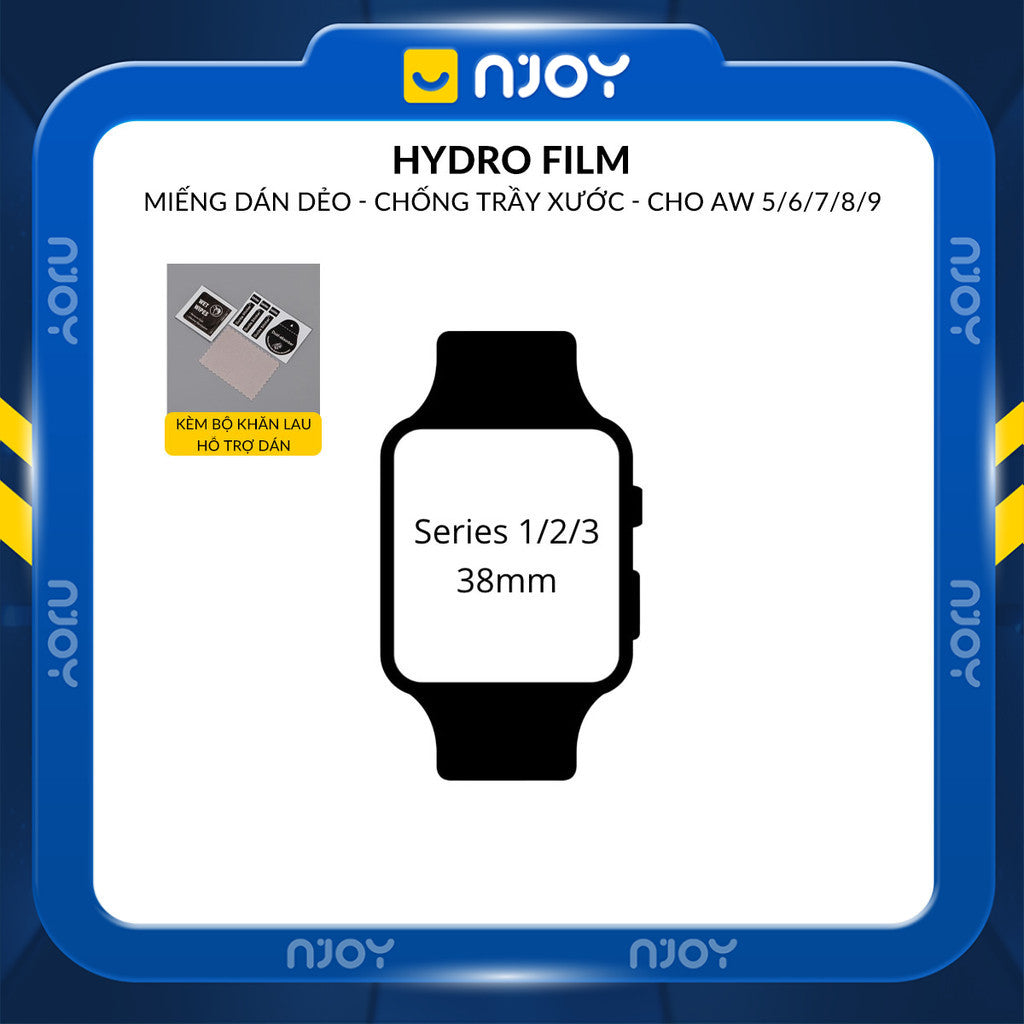 Miếng Dán Màn Hình PPF Cho Apple Watch 38mm 40mm 42mm 44mm 41mm 45mm Njoyshop