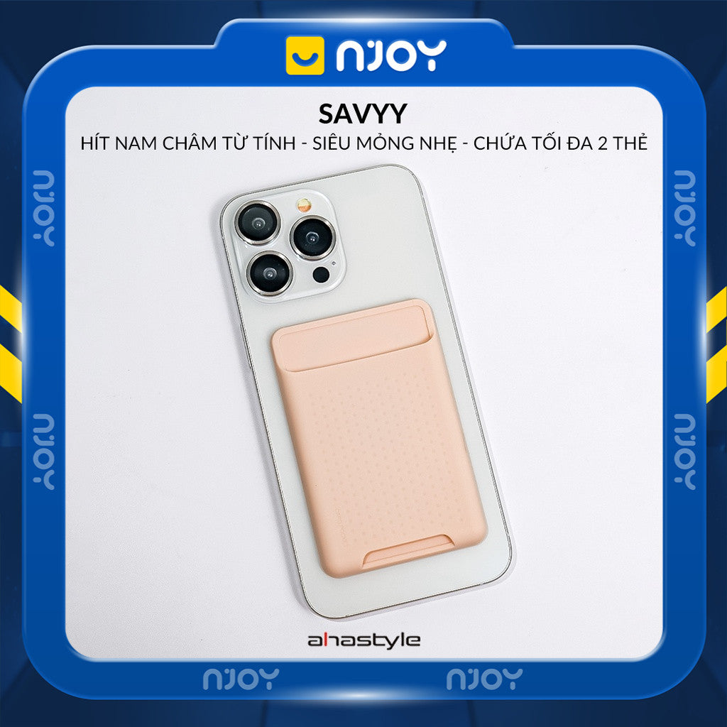 Ví Đựng Thẻ Silicon Siêu Mỏng Ahastyle Hỗ Trợ Magsafe Cho Điện Thoại iPhone 12 13 14 15 16 17 Pro Max