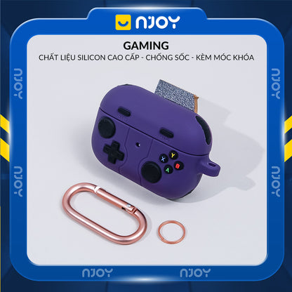 Ốp Silicon Máy Chơi Game Kèm Móc Khóa Cho Tai Nghe Airpods Pro 2 4