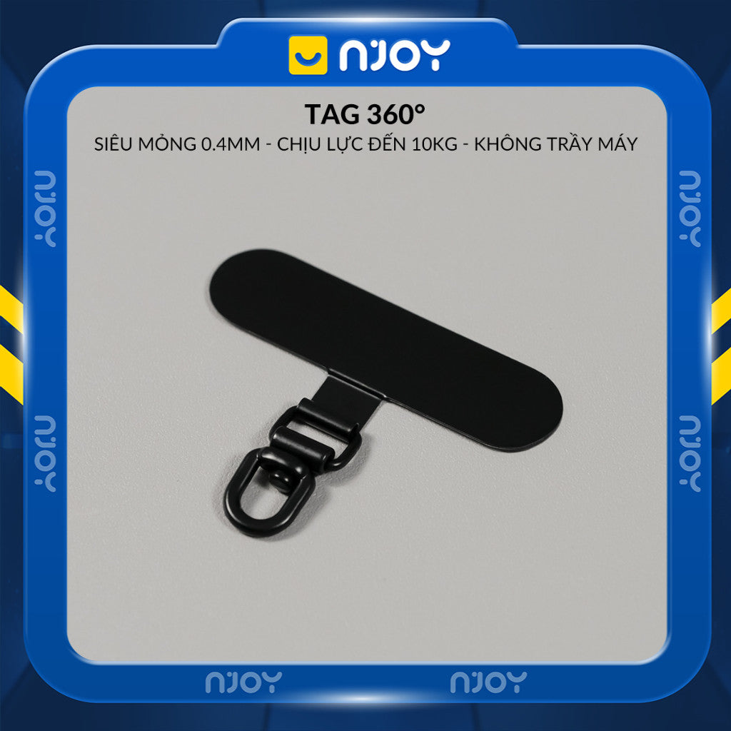 Tag Trong Suốt Hỗ Trợ Gắn Cho Dây Đeo Điện Thoại Không Cần Dán